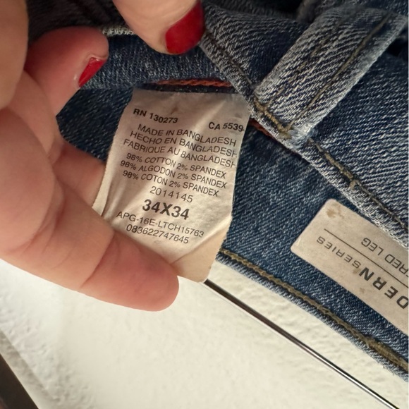 Lee Slim Fit Tapered Leg Denim Modern Series Menβs Size 34X34 L231 Comfortable - Picture 3 of 9